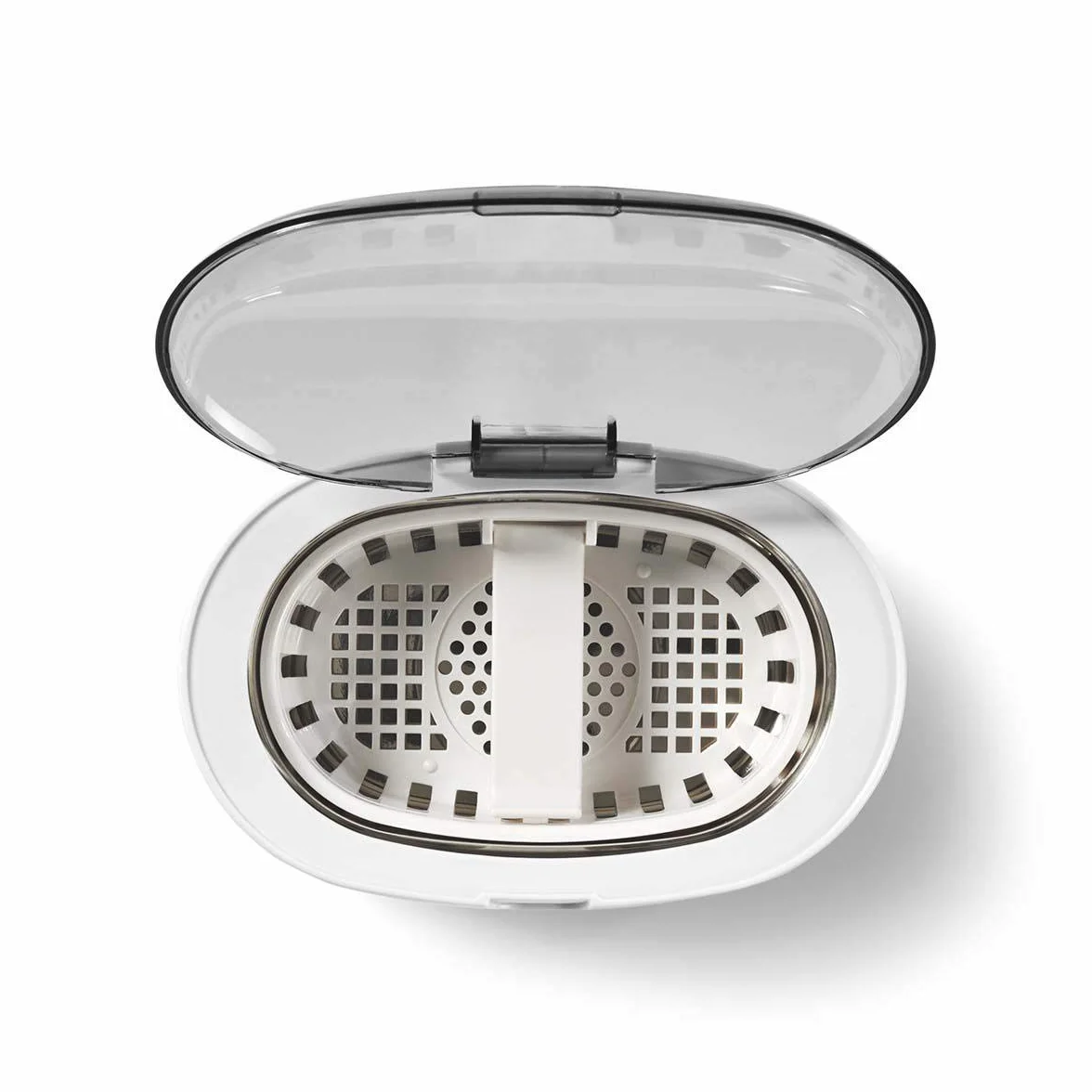 Nedis Cyfrowy ultradźwiękowy środek czyszczący do biżuterii, 43 kHz, soniczne czyszczenie, zbiornik 600 ml, 3 tryby, w tym odpienianie, timer LED, Plug & Play, biały