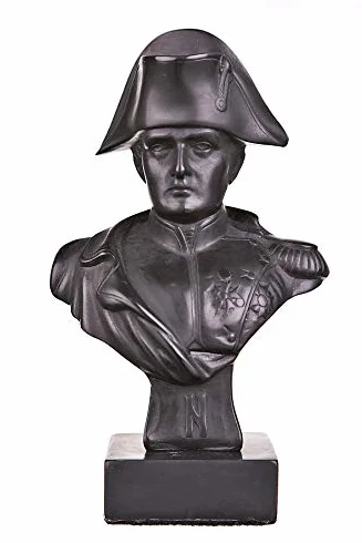 Francuski cesarz Napoleon Bonaparte Kamień Popiersie Rzeźba 13,5 cm czarny
