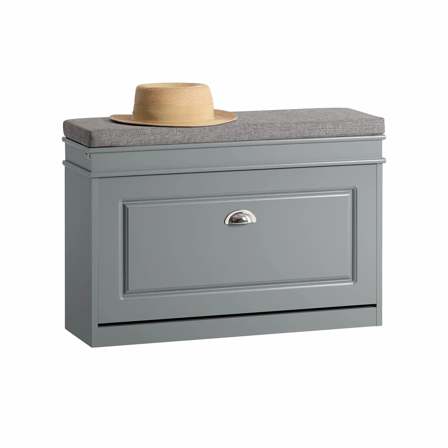 SoBuy FSR82-L-HG Szafka na Buty Ławka z Siedziskiem Szary 24x75x51cm