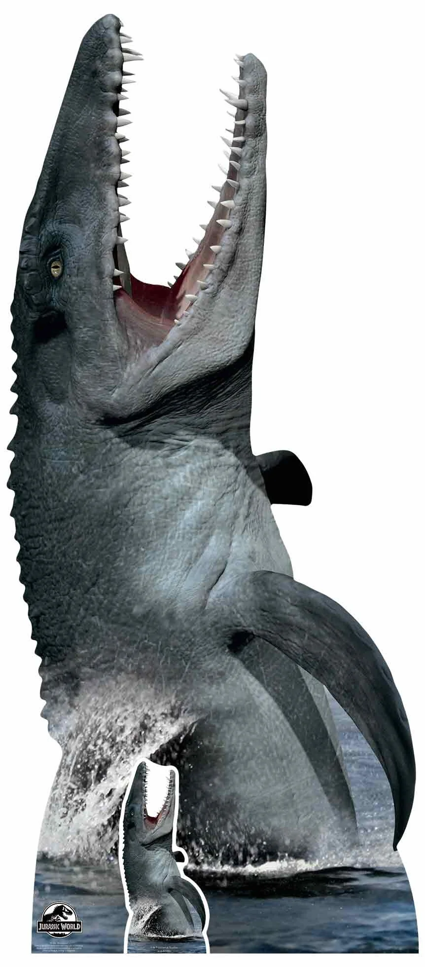 Star Cutouts Ltd Mosasaurus Dinozaur Kartonowe wycięcie SC1293 duże solidne