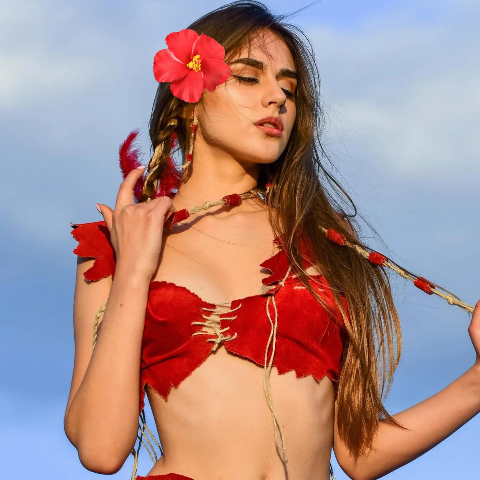 6 szt. hawajskie spinki do włosów z kwiatami, spinki z Plumeria-Hibiskus, słodkie tropikalne kwiaty letnie, akcesoria do włosów na wakacje, imprezę na plaży