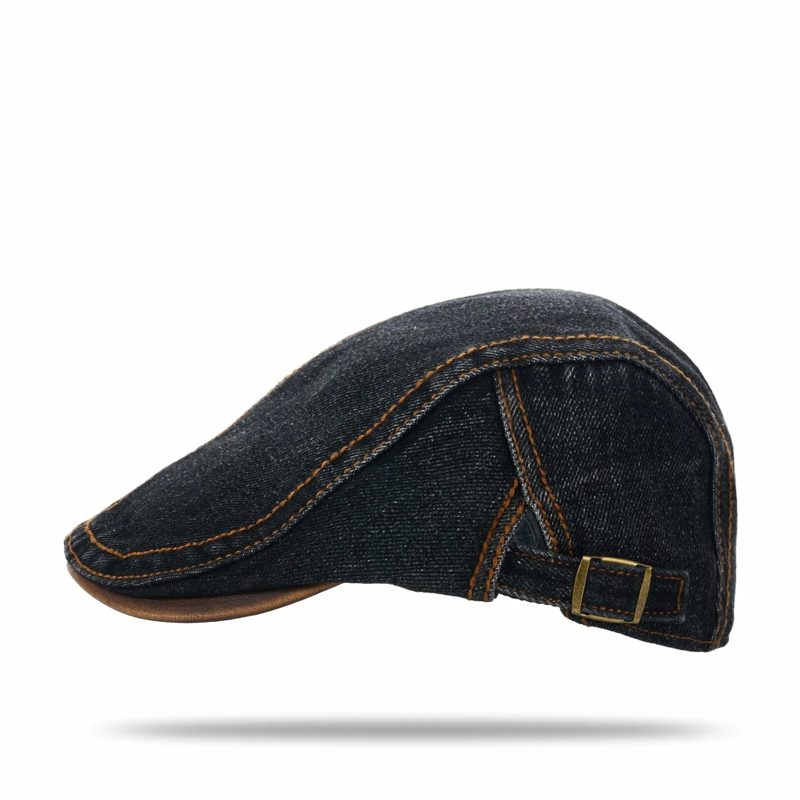 YAMEE Beret kapelusze męska dżinsowa vintage płaska czapka damska oddychająca ochrona przed słońcem płaska czapka męska klasyczna prosta beret męska regulowana czapka gazeciarza uniseks na co dzień