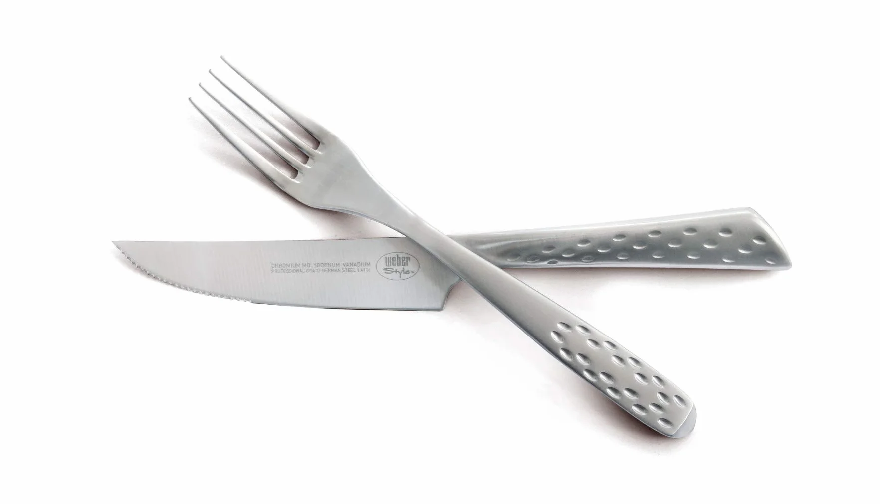 Weber Zestaw do steków Deluxe 6 elementów, stal nierdzewna, srebrny