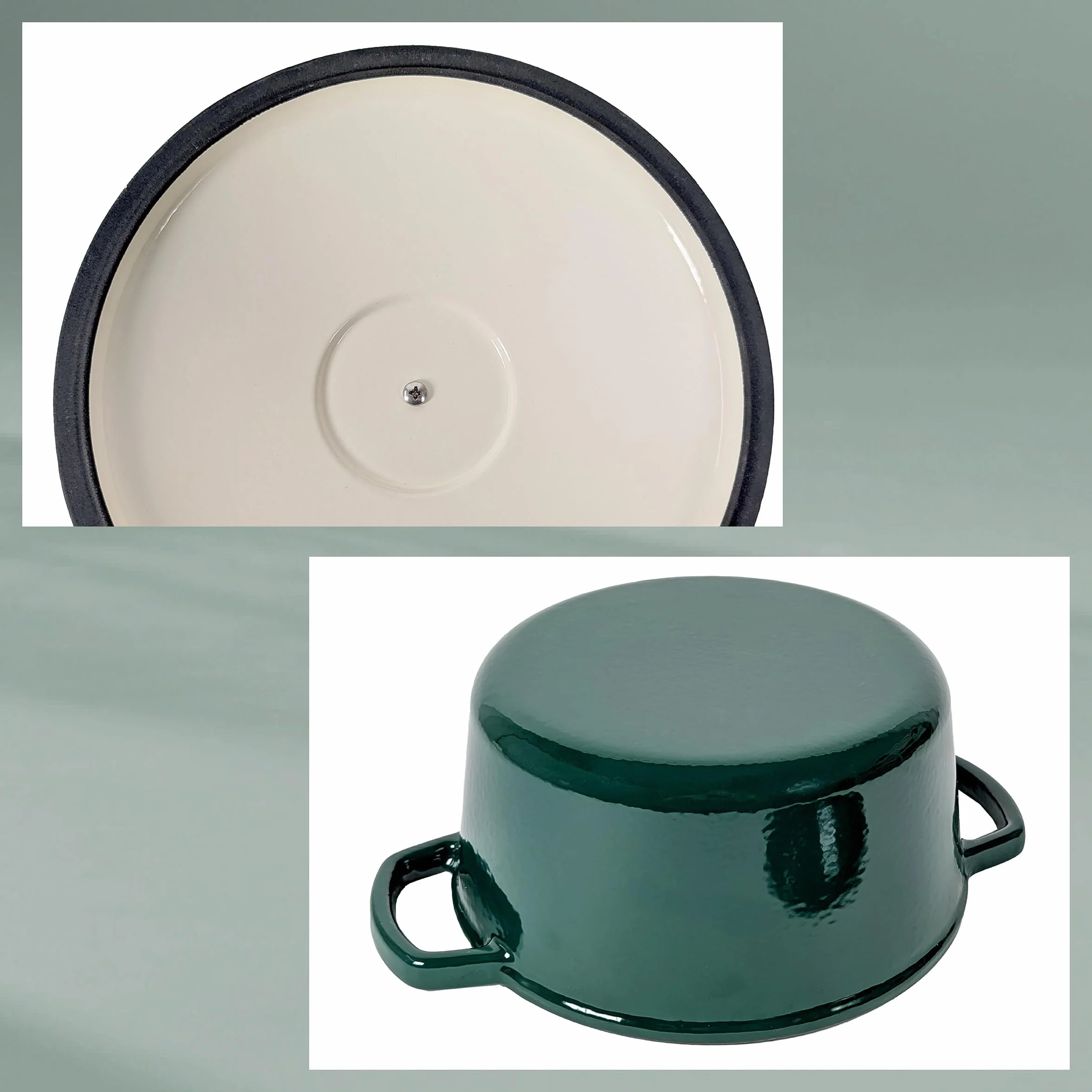 Kela Garnek Żeliwny Okrągły 3,8 L Dutch Oven CALIDO Indukcyjny Zielony