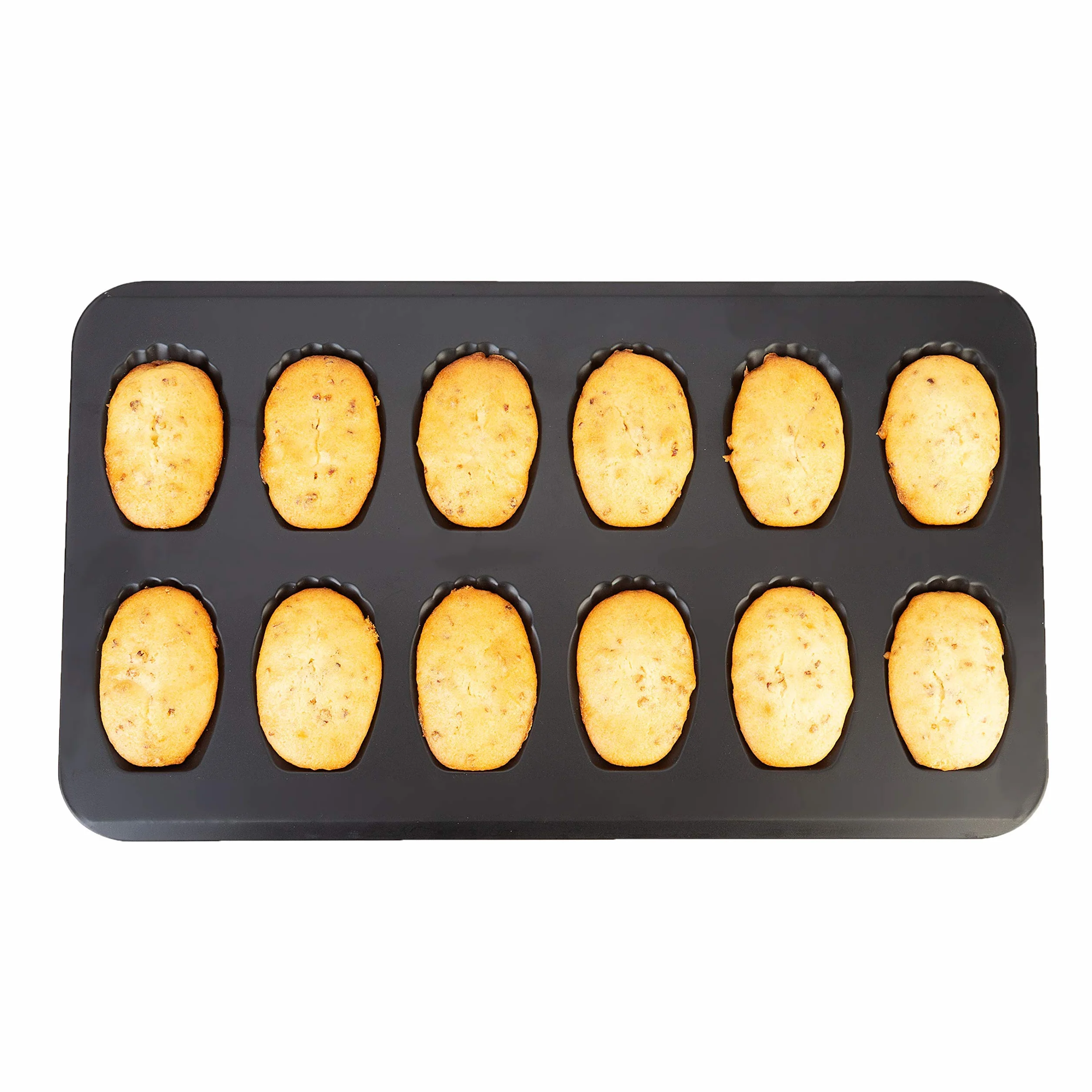 2 sztuki nieprzywierającej patelni Madeleine, 12 filiżanek wytrzymały kształt muszli forma do pieczenia ciasta.