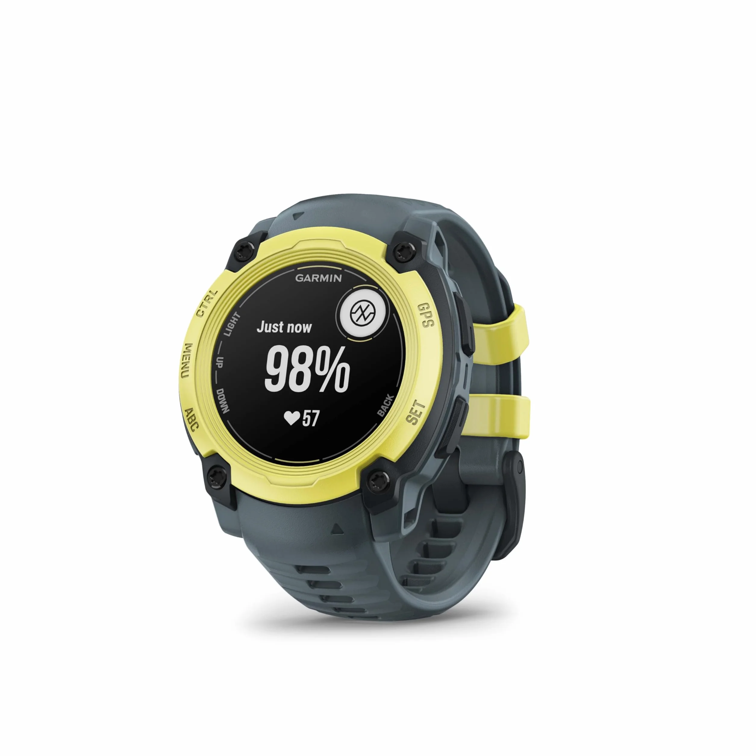 Garmin Instinct E, 40 mm GPS Smartwatch, Electric Lime Bezel/Twilight Band