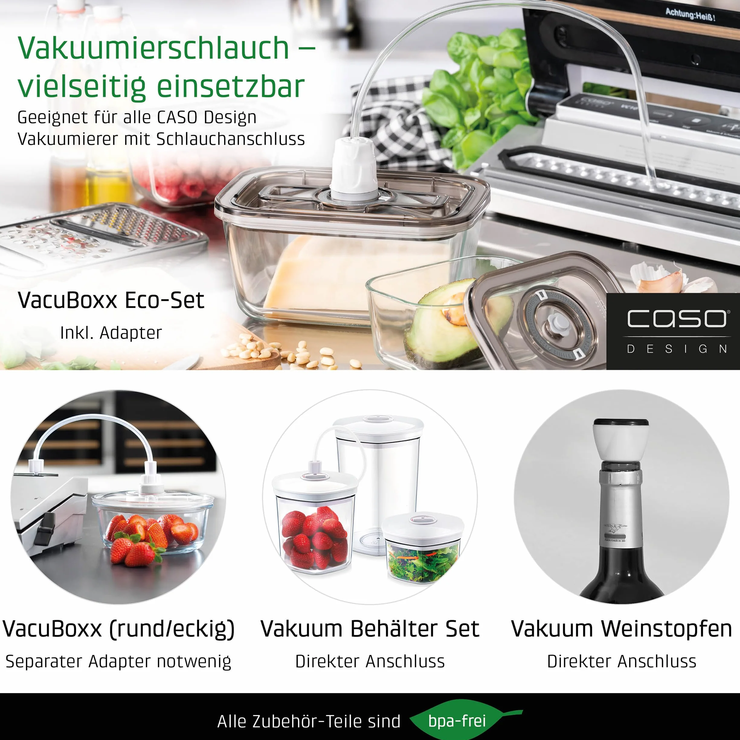 Caso Vr 190 Advanced Pakowarka Próżniowa, Czarny, 30 cm