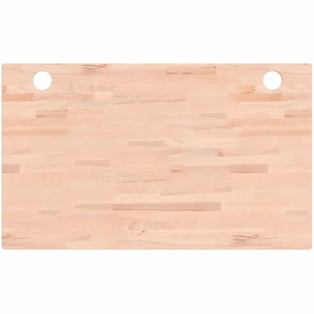 vidaXL Blat do biurka 100x60x2,5 cm lite drewno bukowe