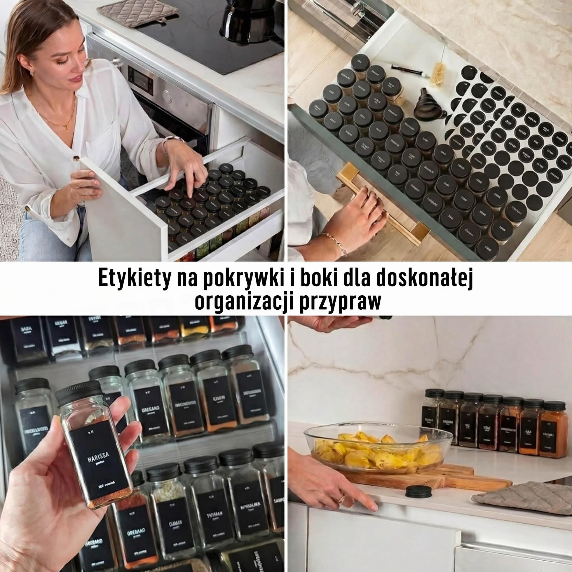 Słoiczki na Przyprawy z Nakrętką Zestaw 24 sztuk 120 ml 10,5 x 4,5 cm