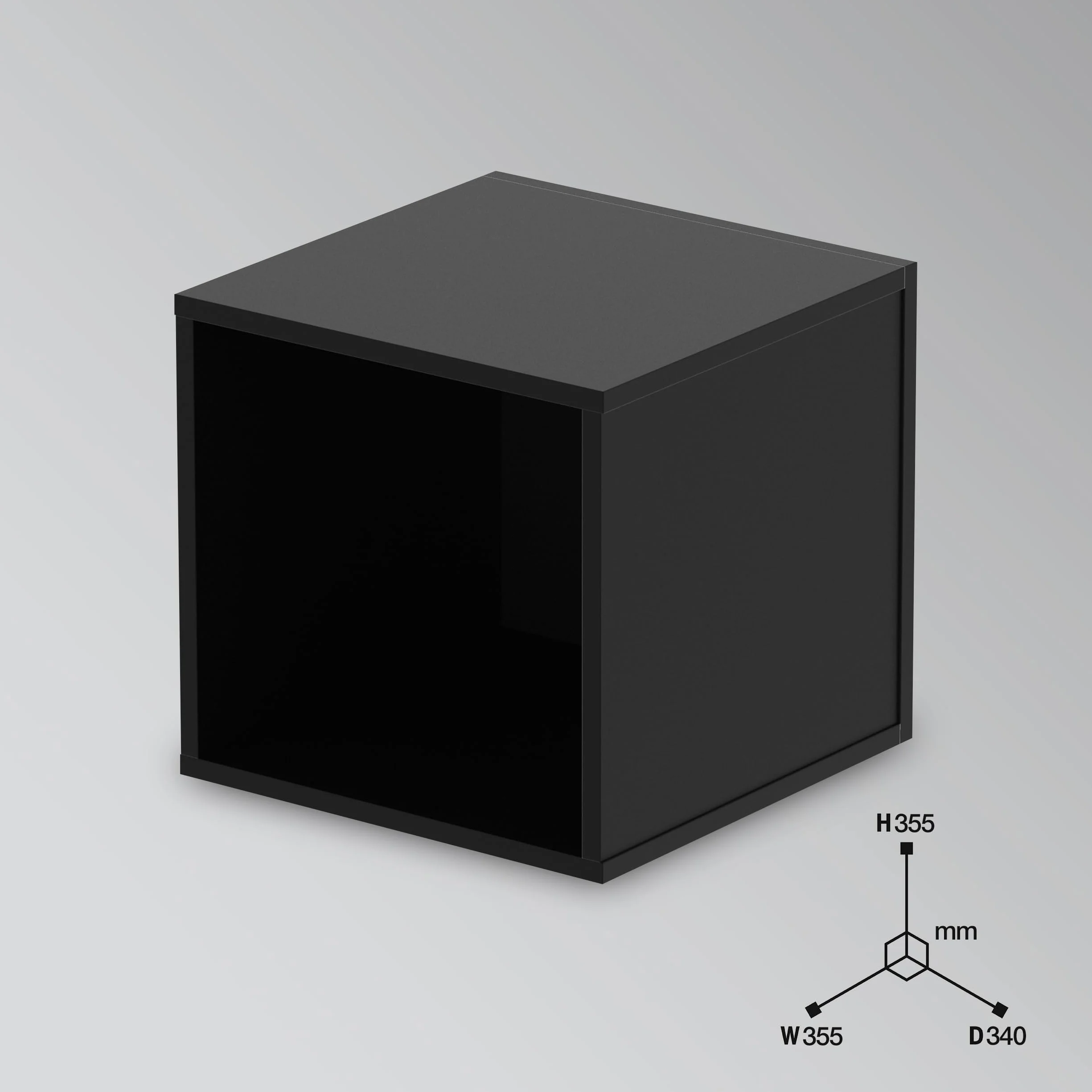 Glorious Record Box 110 Black Przechowywanie płyt winylowych