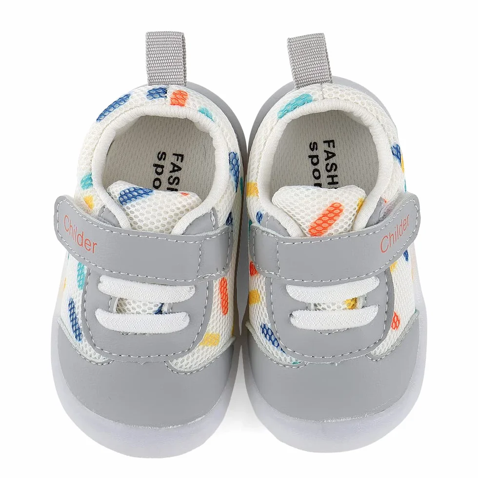 MASOCIO Unisex niemowlęce buty dla chłopców i dziewczynek do nauki chodzenia buty niemowlęce miękkie płaskie gumowe antypoślizgowe
