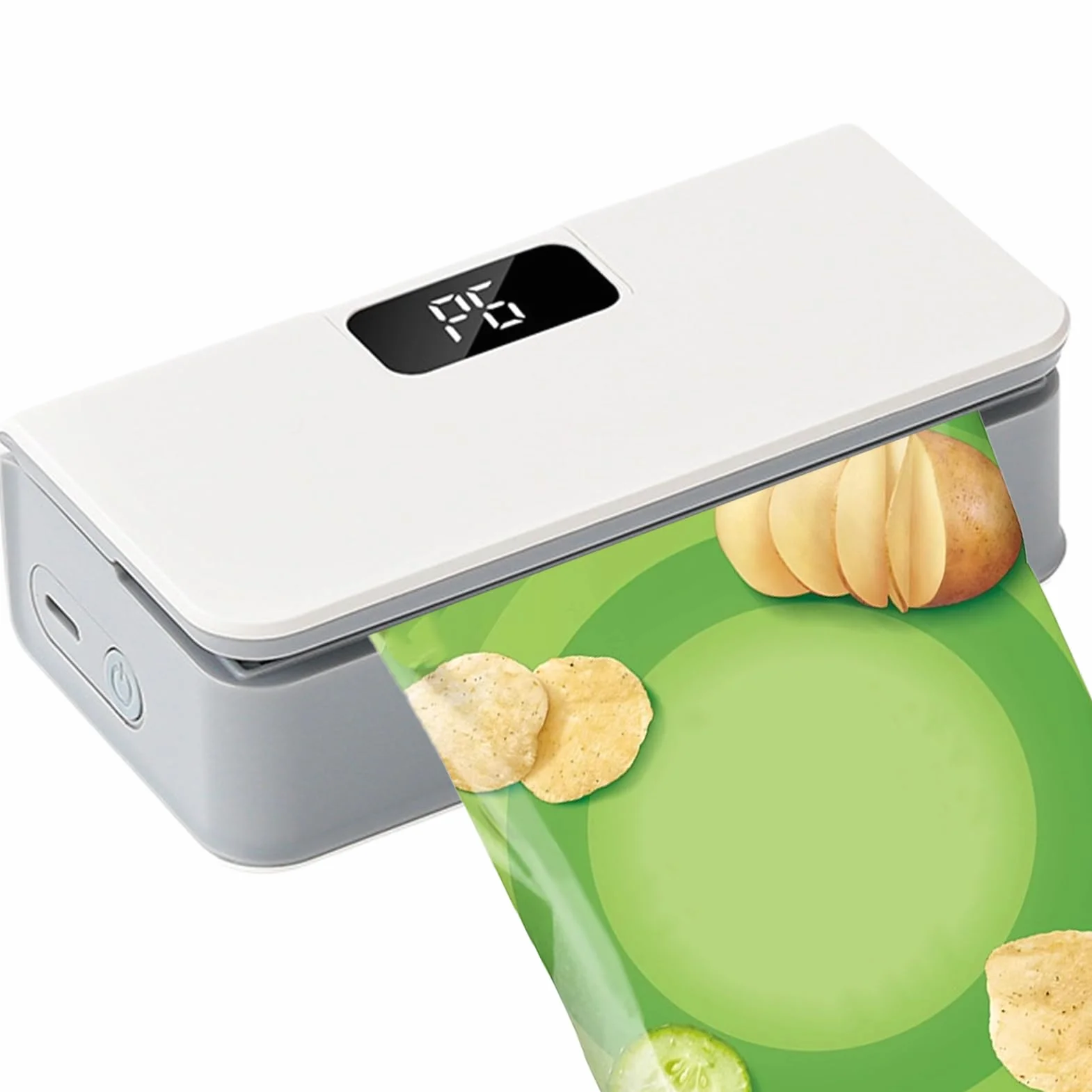 Mini Bag Sealer 2 in 1 Thermal Preservation Machine 6 Speed Temperature Control Magnetic Mount