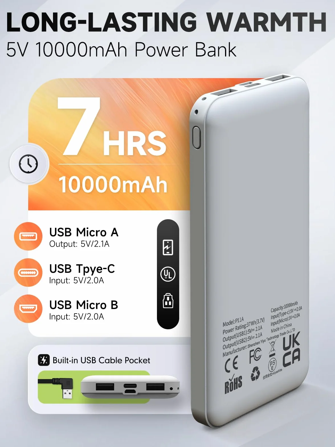 Podgrzewana kamizelka, kamizelka dla mężczyzn i kobiet, ocieplacz do ciała z mikropolarem z zasilaczem 12000 mAh w zestawie, kurtka elektryczna USB z 3 poziomami ogrzewania, 6 stref ogrzewania, ciepła