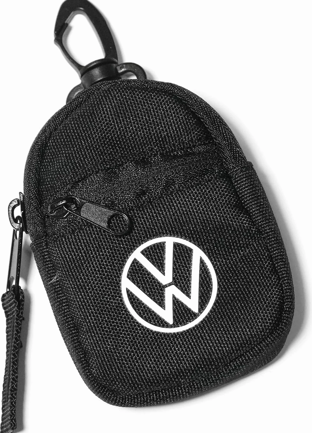 Volkswagen 1H2087402 etui na klucze, czarne z logo VW i ochroną RFID, ochrona Keyless Go