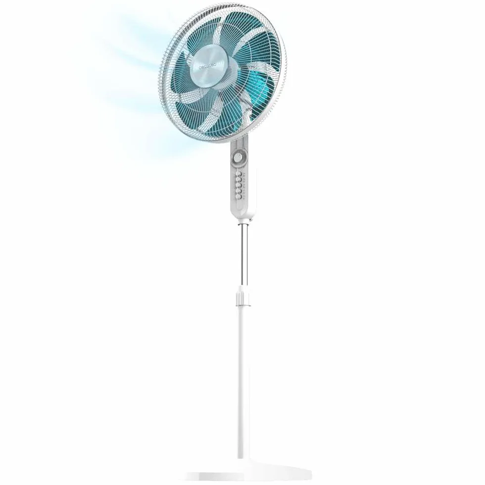 Cecotec EnergySilence 610 Max Flow Ventilateur de sol 70W 16" 7 pales minuterie 2h 4 vitesses oscillation 90º hauteur réglable 130 cm
