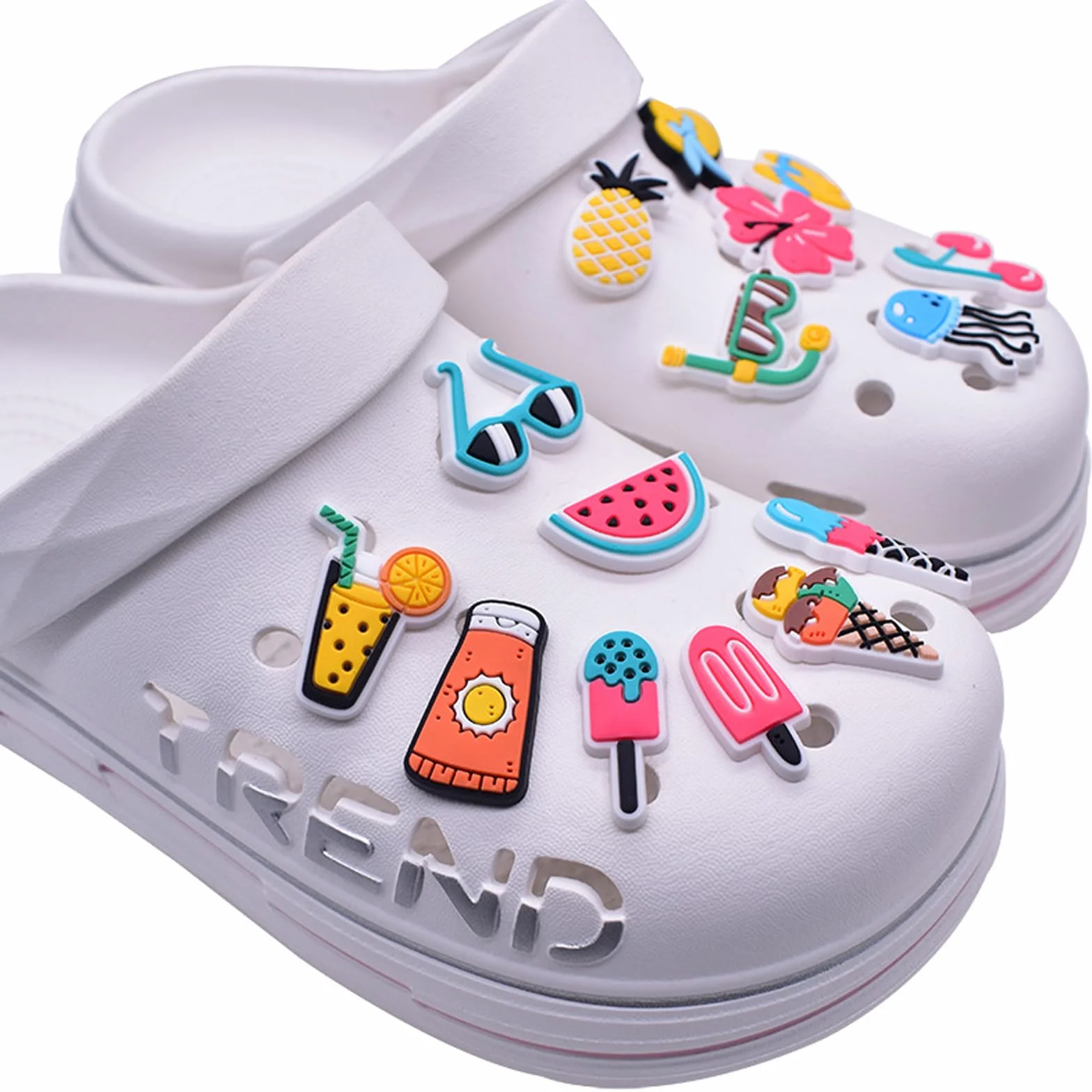 Charms do Crocs PVC ozdoby na buty letnie 1-3cm dla dziewcząt kobiet chłopców dorosłych