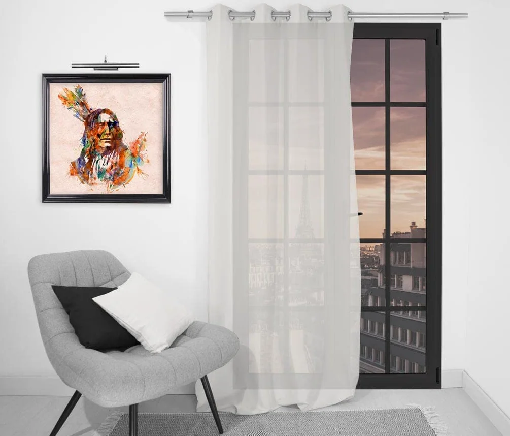 Soleil d'Ocre Panama Woalka w Bawelna z Eyety 135x250 cm Panama Bawelna Blanc