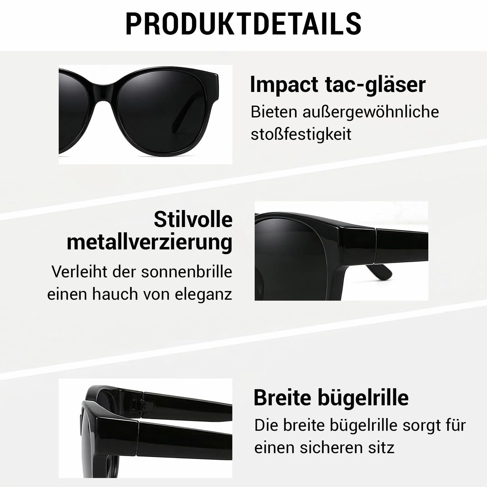 2 sztuki powlekanych okularów przeciwsłonecznych dla kobiet i mężczyzn, polaryzacyjne okulary przeciwsłoneczne na normalnych okularach, ochrona UV400, do jazdy samochodem i w czasie wolnym