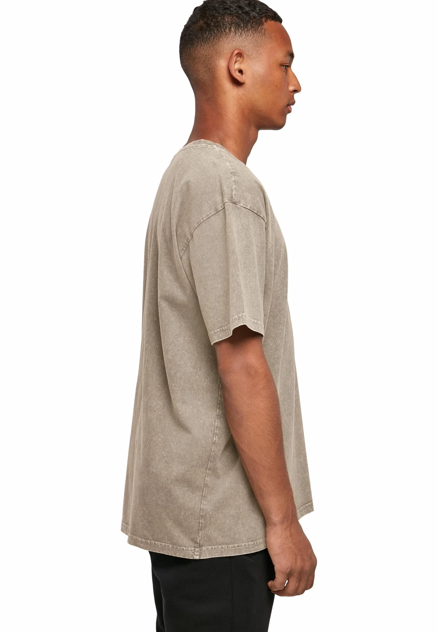 MERCHCODE Męski T-shirt 100% bawełna, ciemny khaki XL, ciemnokhaki., XL