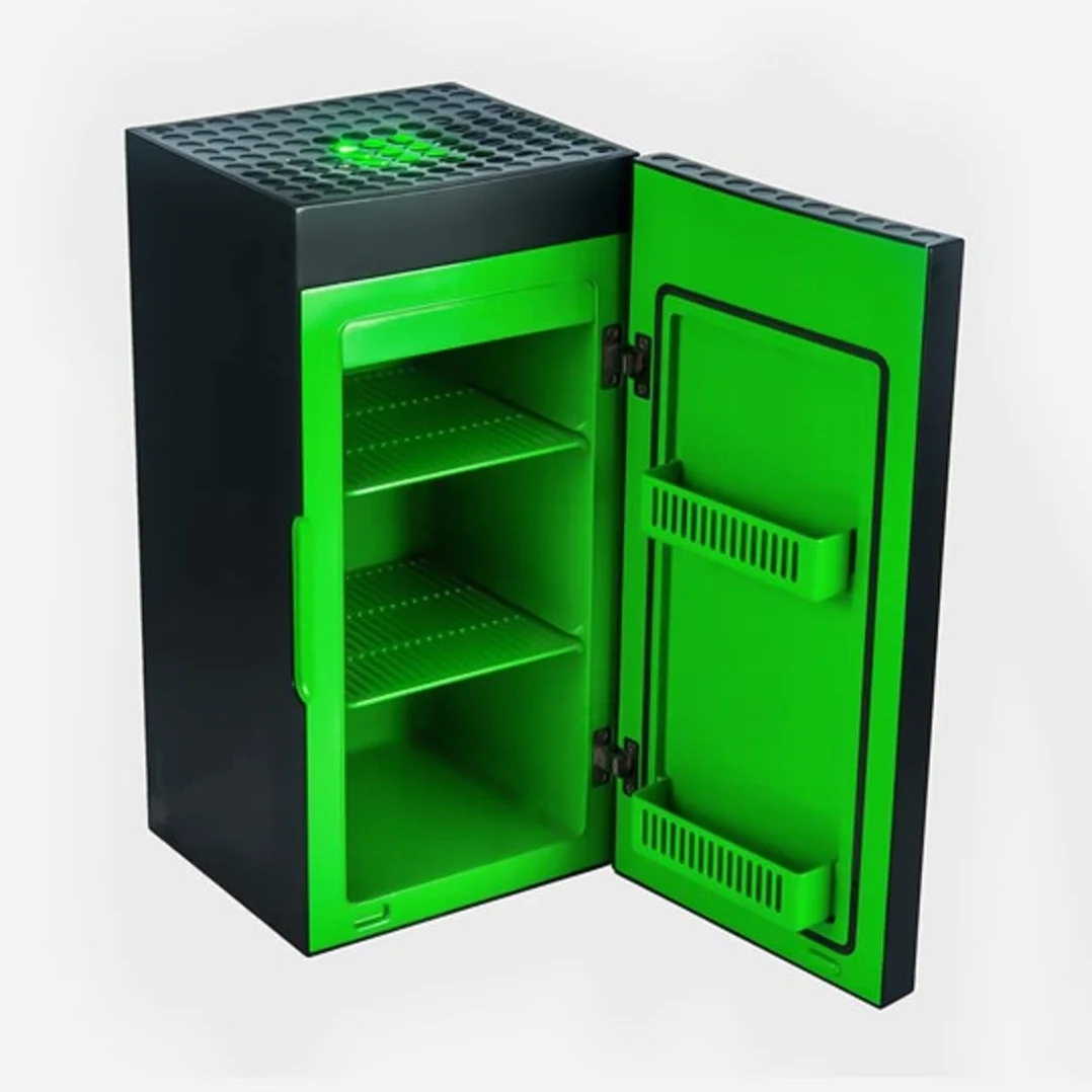 JUNG XBOX Series X Minilodówka, cicha, pojemność 10 l / 12 puszek, nadaje się do pokoju i samochodu, bezgłośna, mała lodówka