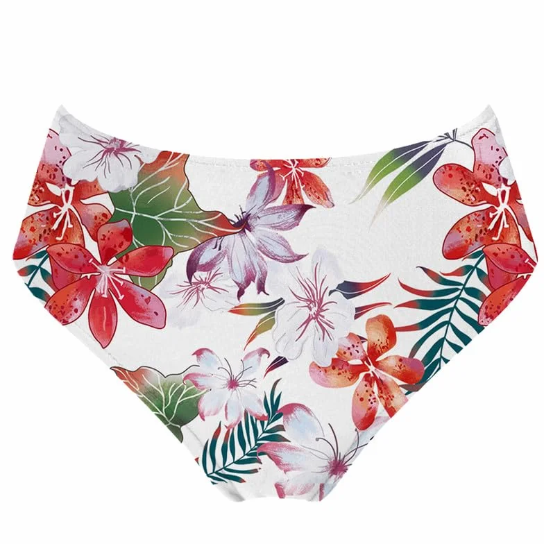 Arshiner Dziewczęcy strój kąpielowy dla dzieci, bikini, moda kąpielowa z falbankami, tankini, regulowane ramiączka, kostium kąpielowy, kwiaty, bikini, plaża, kostium kąpielowy 5-13 lat