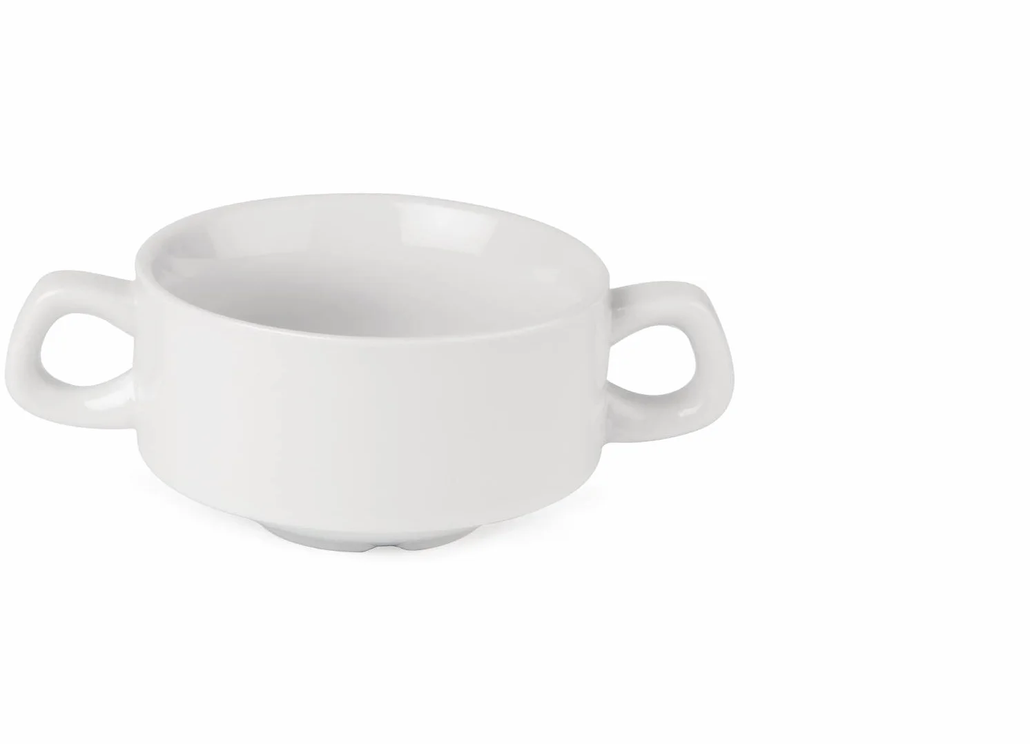 Olympia Miski do zupy z białej porcelany 300 ml x 12