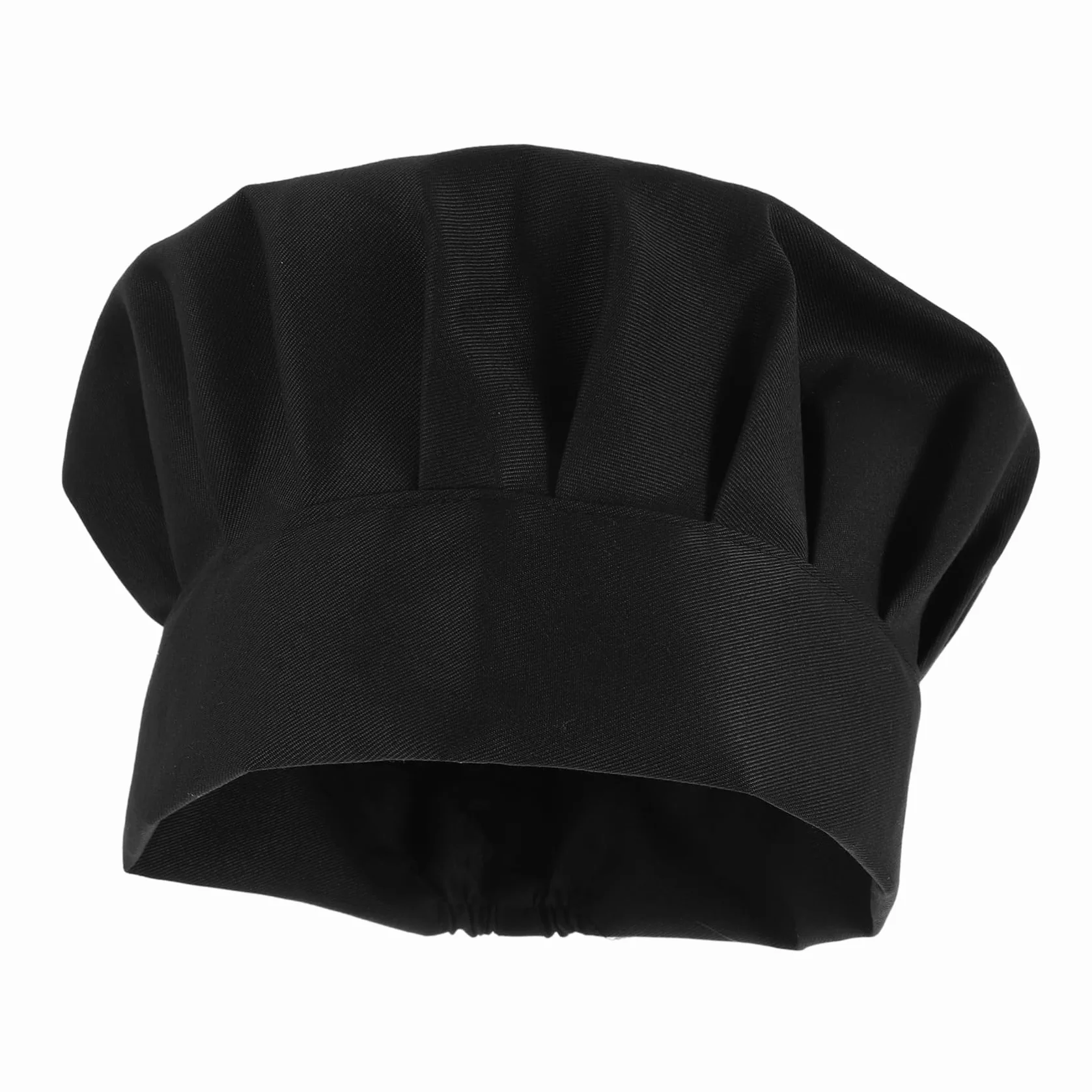 COLLBATH 2pcs Chef Hat Cook Cape Unisex Chef Hats Kitchen Kotelowa Czapka Oddychana Czaszki Czapki Czapki Kuchenne Czapki Cateringowe Dla Mężczyzn Kobiety Czarne