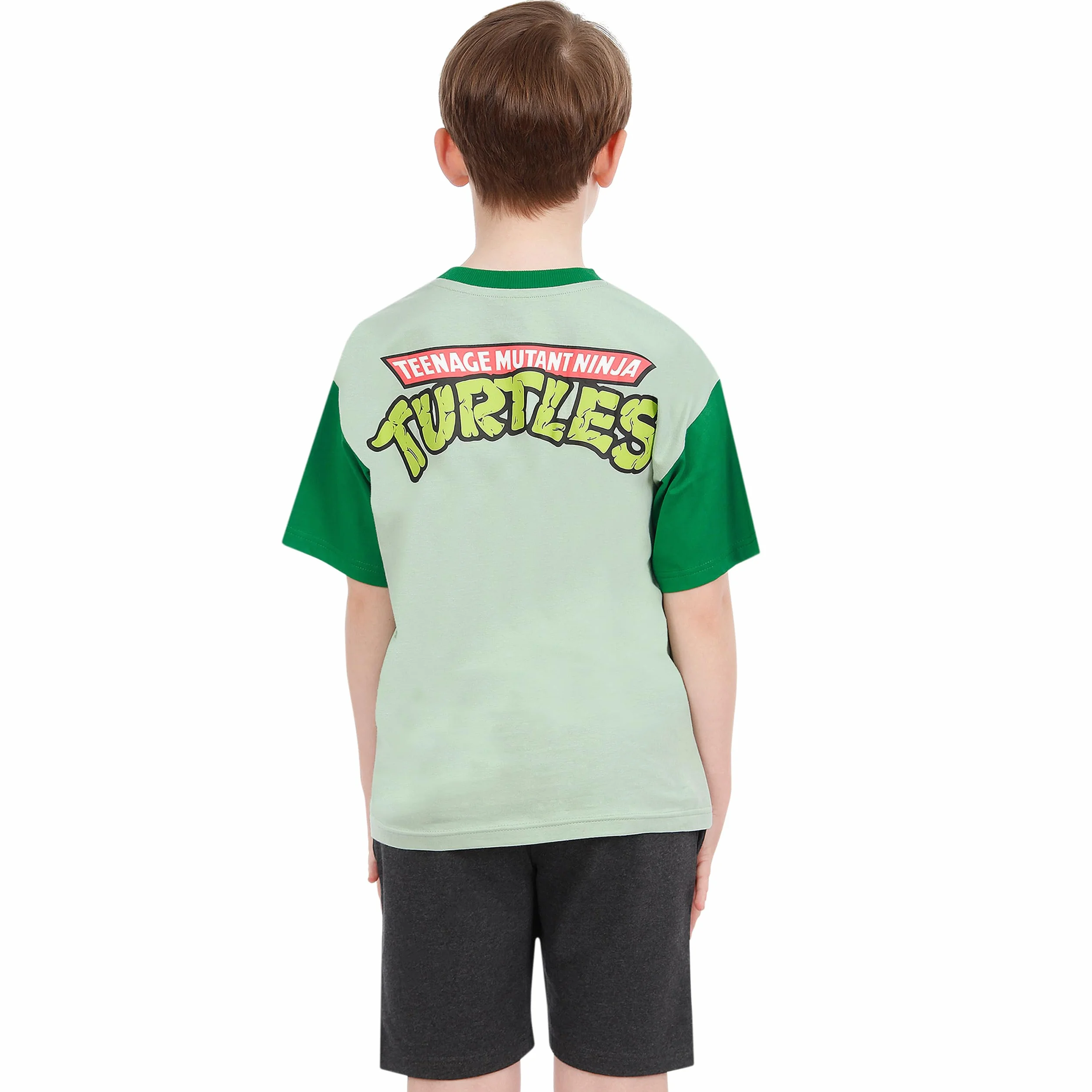 Teenage Mutant Ninja Turtles Koszulka i Szorty | Leonardo, Donatello, Raphael I Michelangelo Zestaw dla Chłopców | TMNT Ubrania Dla Chłopców | Koszulka i Szorty Ninja Dla Dzieci