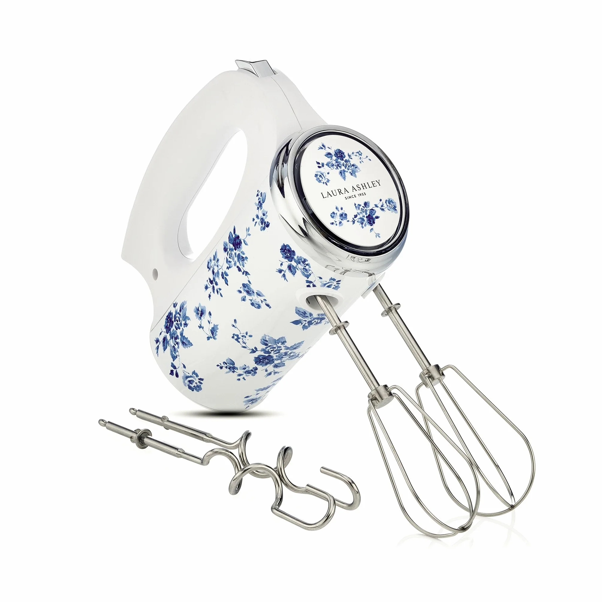 Laura Ashley Elektryczny Mikser Kuchenny 300W z Nadrukiem China Rose, 5 Prędkości, Stal Nierdzewna