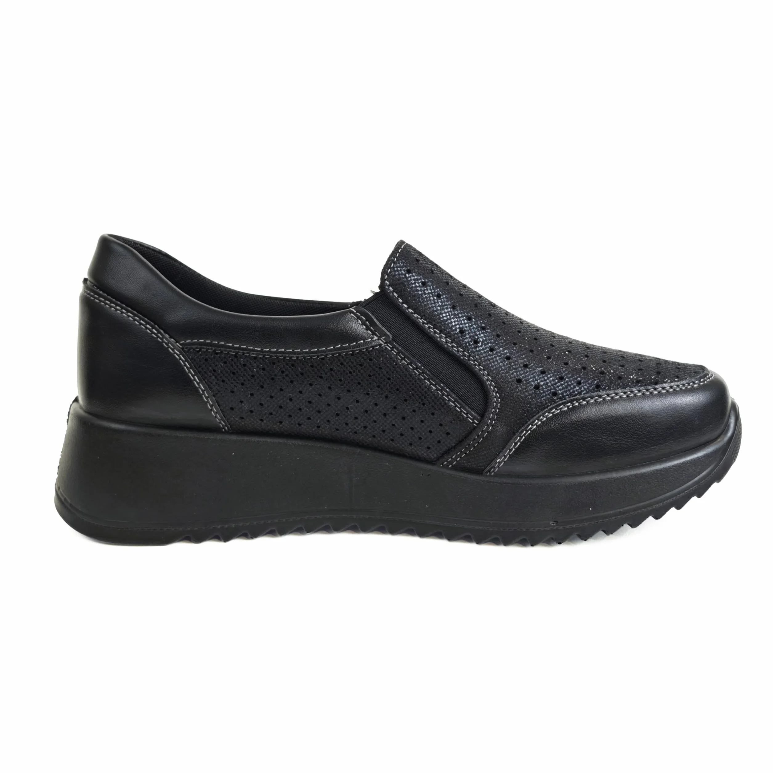 Damskie buty wsuwane na koturnie wygodne trampki na co dzień oddychające wysoka podeszwa antypoślizgowa lekkie buty do chodzenia