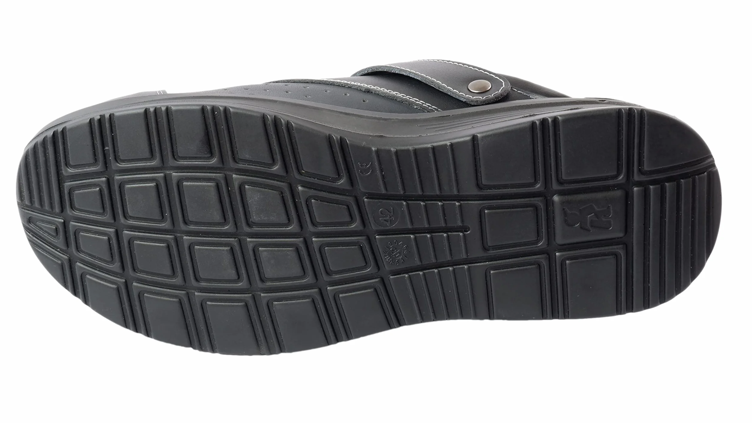EuroRoutier Work Slipper, Klapki, skórzane chodaki z obrotowym paskiem i metalową klamrą