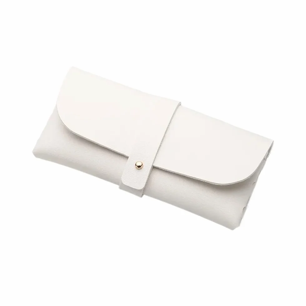 2/6/8 SZTUK Moda Kobiety PU Skórzane Okulary Torba Okulary Do Czytania Okulary Ochronne Etui Etui Etui Ochronne Akcesoria (Biały, 8 SZTUK), biały, rozmiar uniwersalny