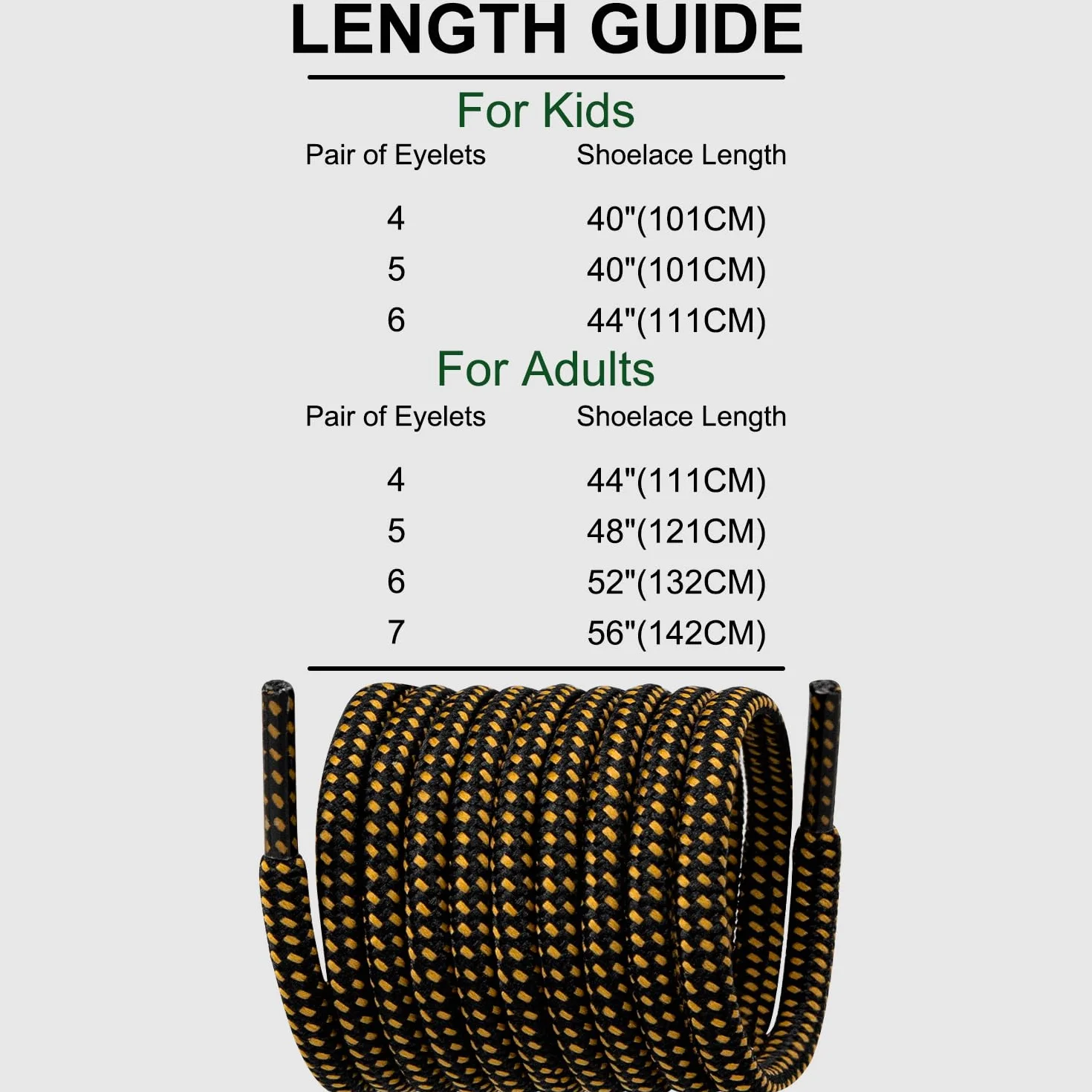 Endoto Sznurówki do Merrell sznurowadła Shoe Laces Shoelaces | Okrągłe sznurówki 4,5 mm｜Materiał: 100% poliester