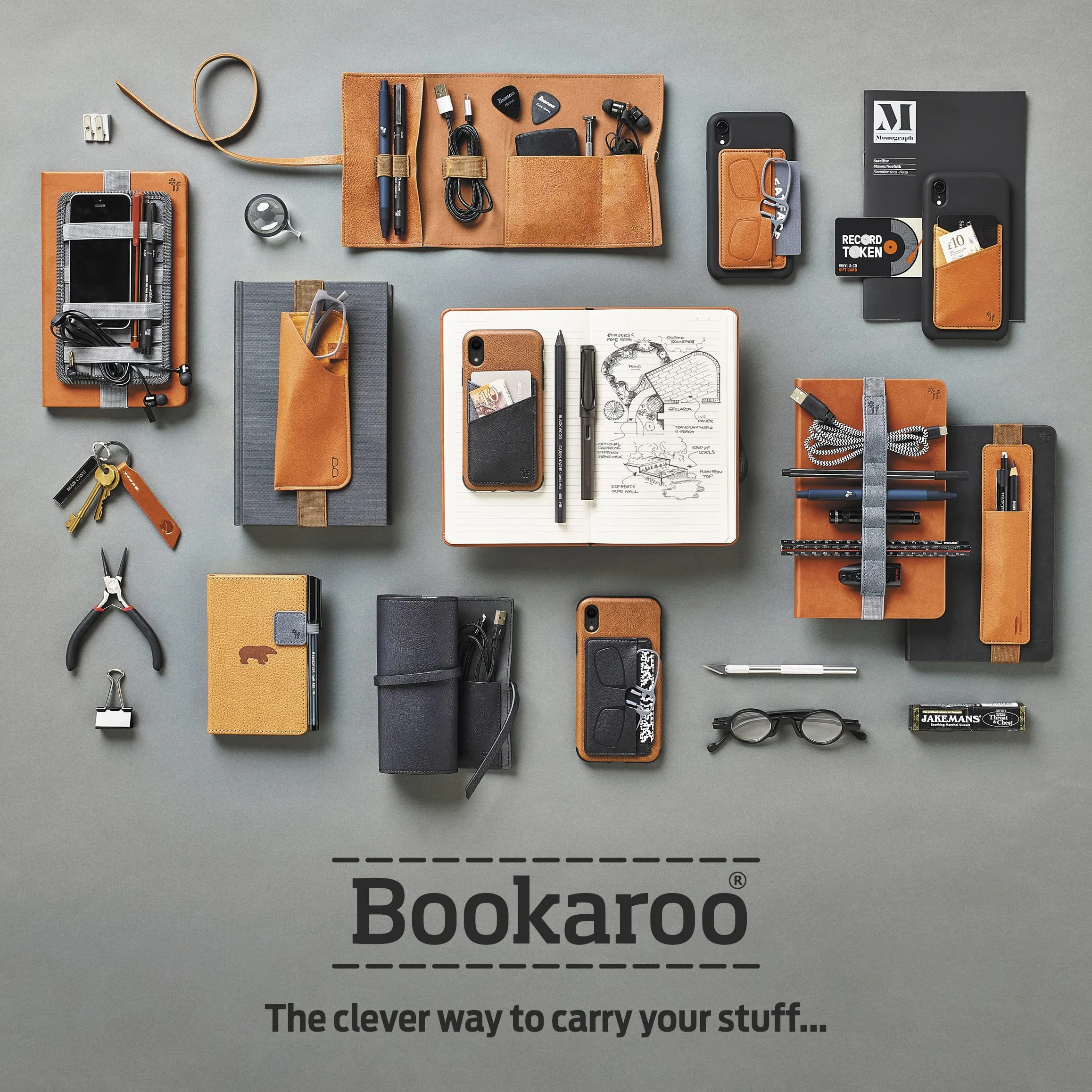 IF Etui na okulary Bookaroo - granatowy
