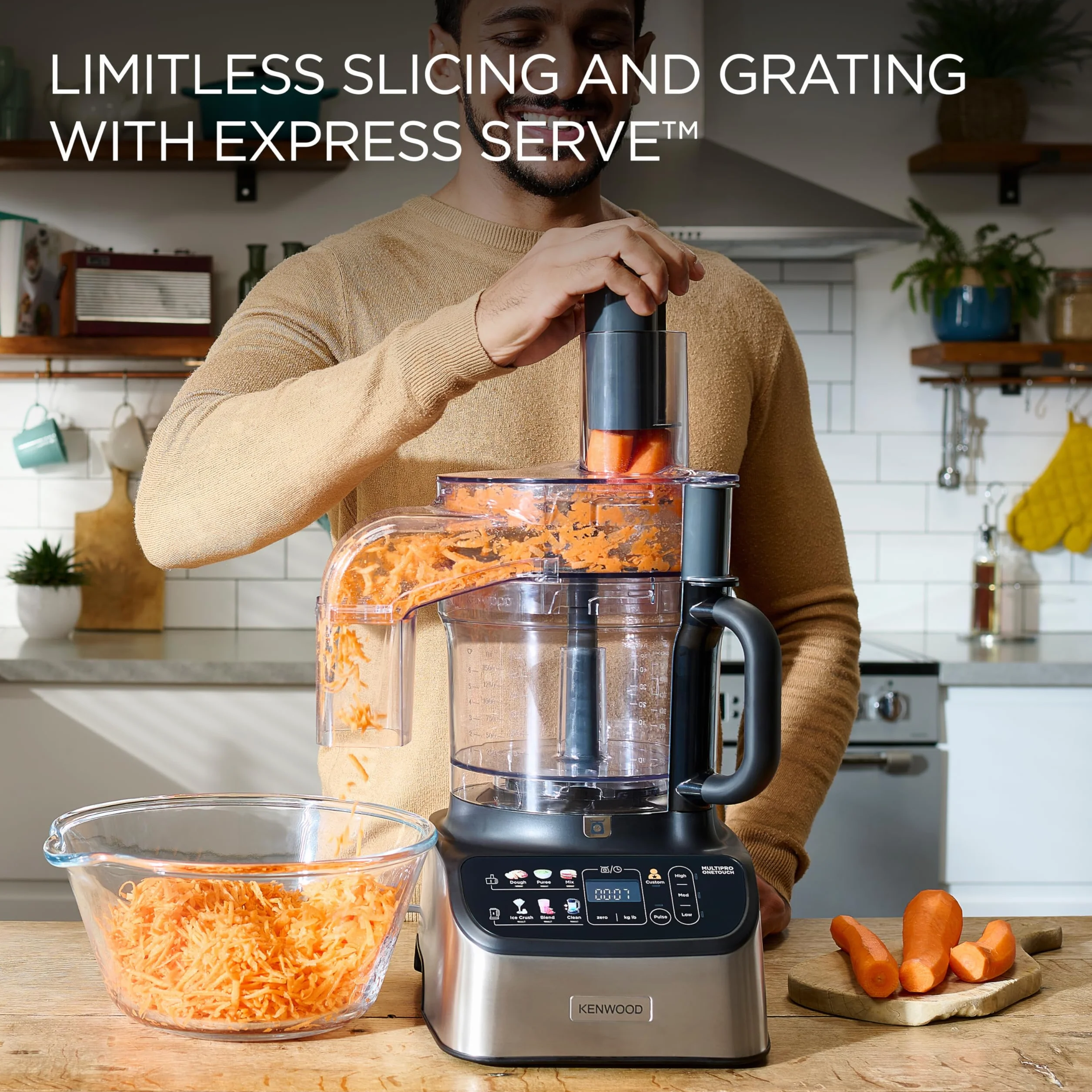 Kenwood MultiPro OneTouch FDM73.850SS wielofunkcyjny robot kuchenny 1000 W 13 akcesoriów srebrny