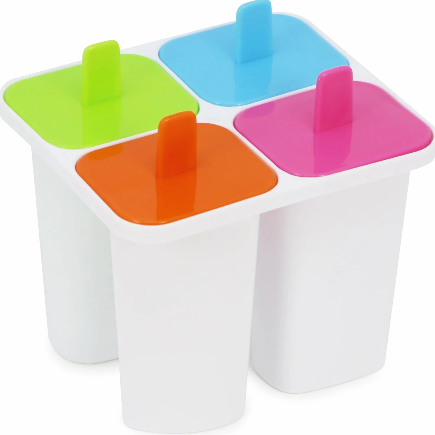 COM-FOUR foremka do lodów na patyku 10 porcji 2 wzory 45ml 50ml