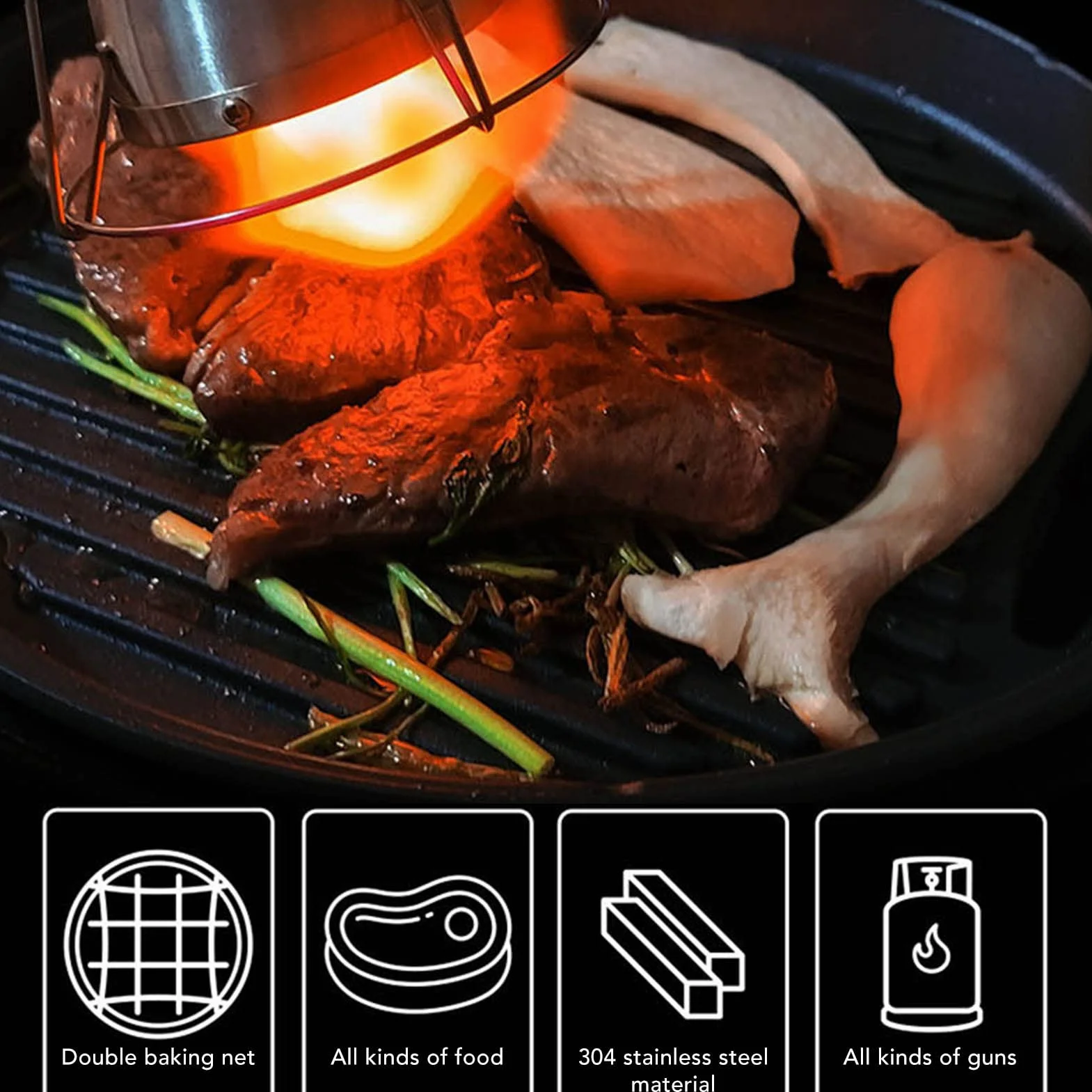 Ręczny Brojler ze Stali Nierdzewnej 304, Przystawka do Latarki do Sous Vide i Topienia