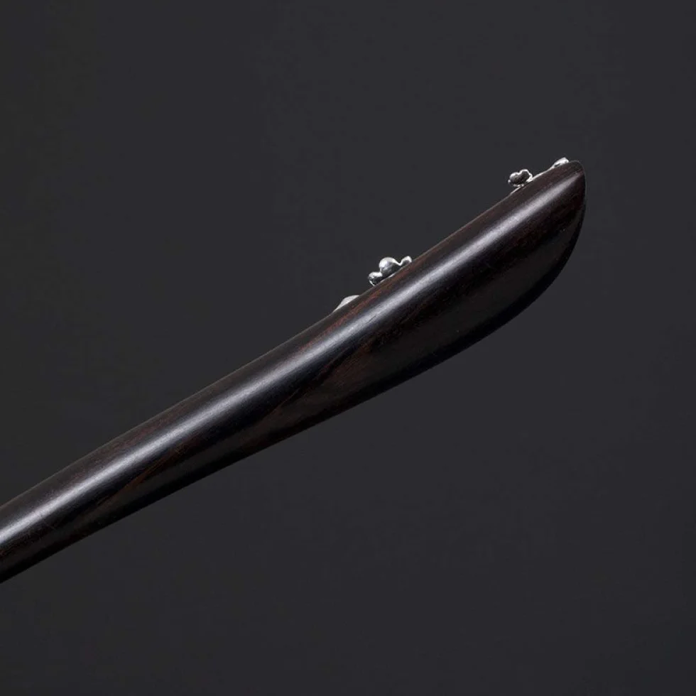 Hair stick,chinese hair pin,hair chopsticks,Hair Chopsticks,S925 Silver Hair Sticks for Buns,Plum Bossom Hair Chopsticks Elegant Hair Pins Stick Chinese Classical Wooden Chopsticks
