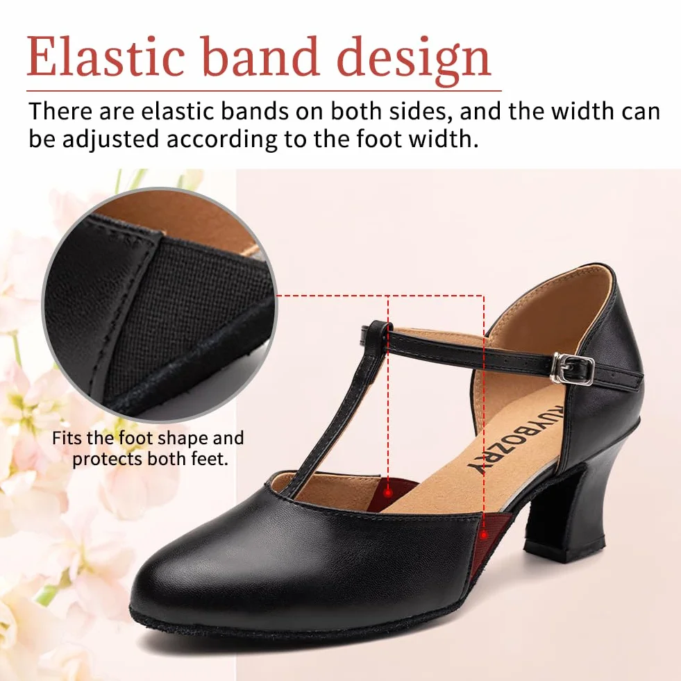 Buty do tańca damskie Salsa i Bachata Zamknięte Tango Profesjonalne Buty do tańca Tango Salon,Model YCD29