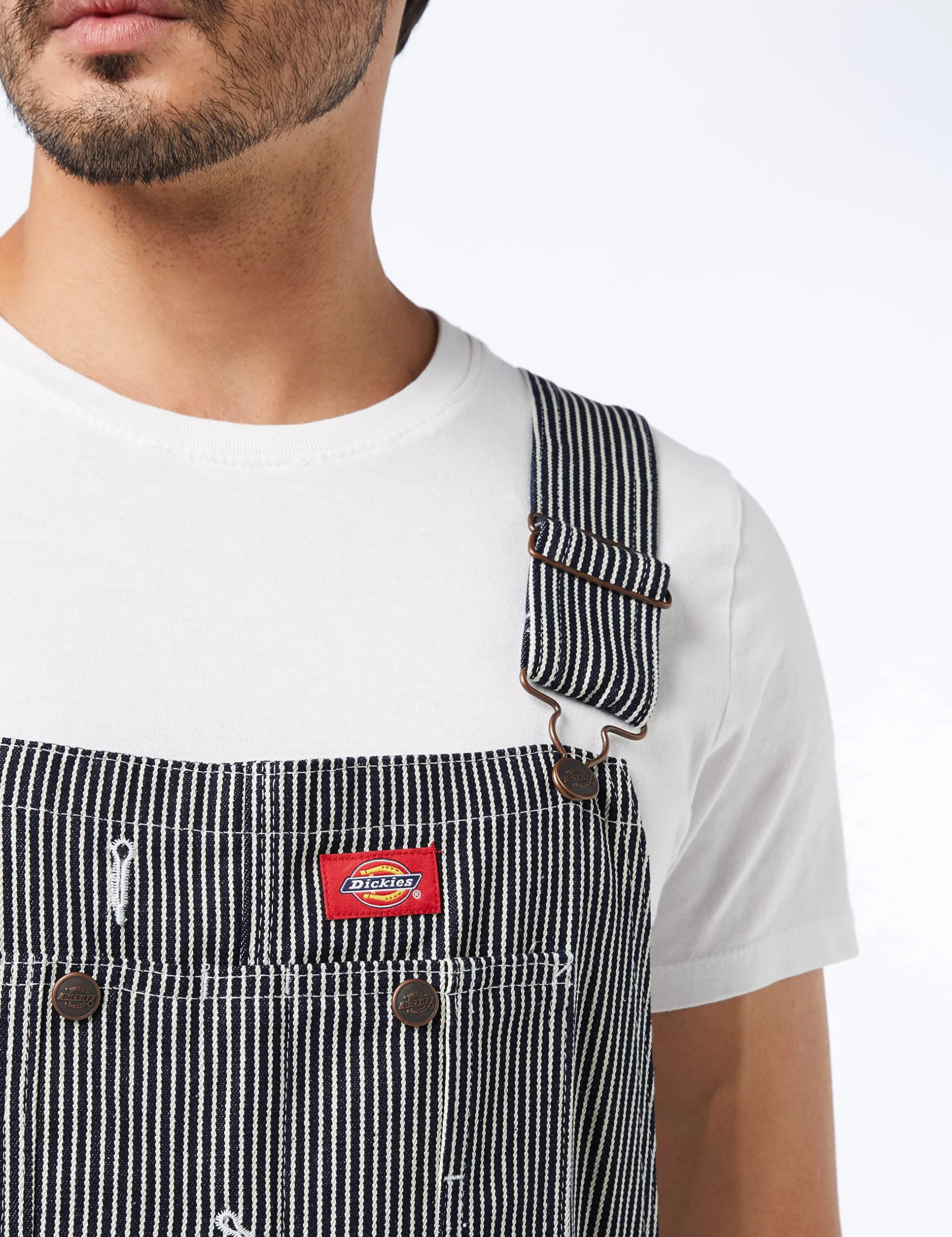 Dickies Kombinezon męski na szelkach, Hickory Stripe, 32W / 32L