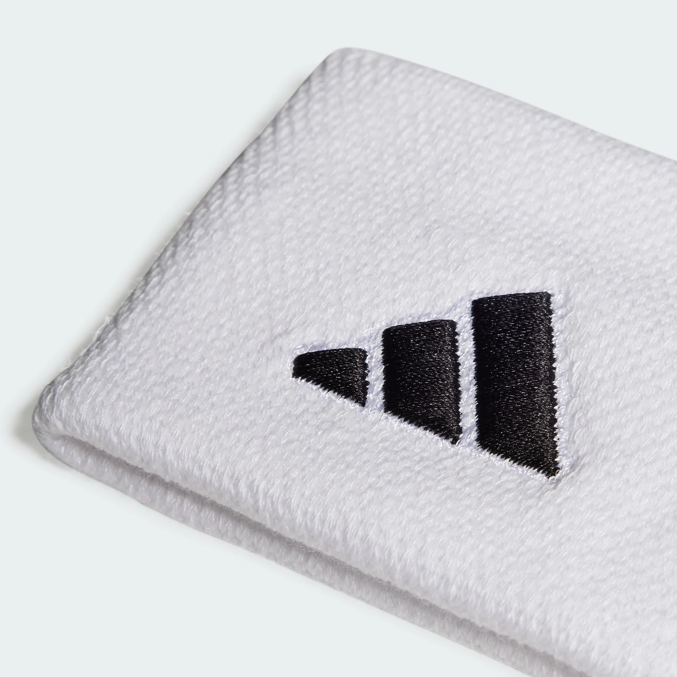 adidas Uniseks Tennis Wristband Small, White/White/Black, M