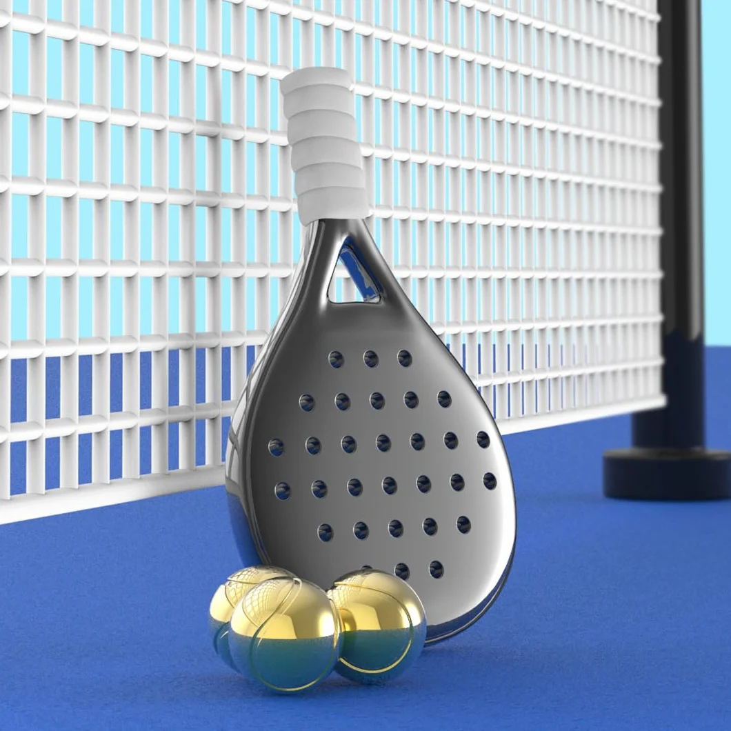 METALMORPHOSE - Breloczek do kluczy Padel - pasja sportowa, prezent dla mężczyzn, kobiet, czarny, Taille unique