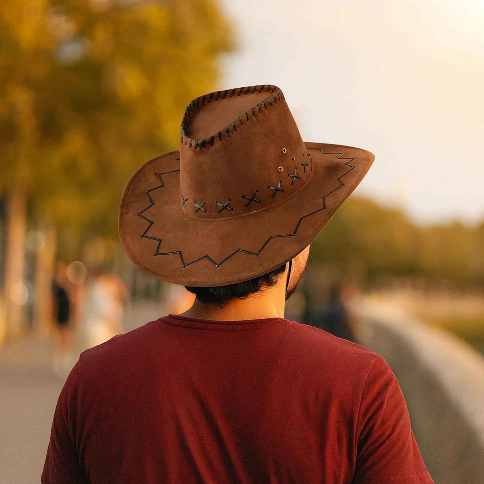 Kapelusz Kowbojski Western Cowgirl dla Kobiet, Mężczyzn i Dzieci