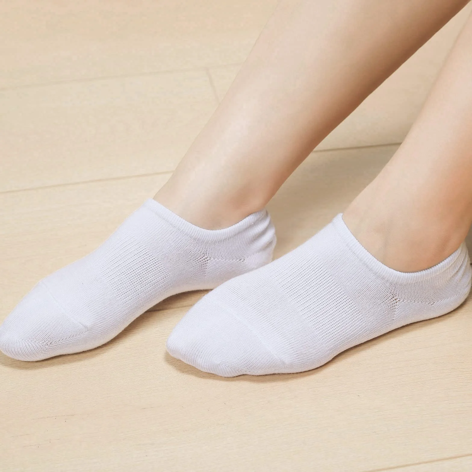 Toes Home Bambusowe skarpety do sneakersów dla kobiet i mężczyzn – 8 par antypoślizgowych skarpet do kostek o niskim kroju Sneaker niewidoczne stopy mokasyny na co dzień buty do łodzi