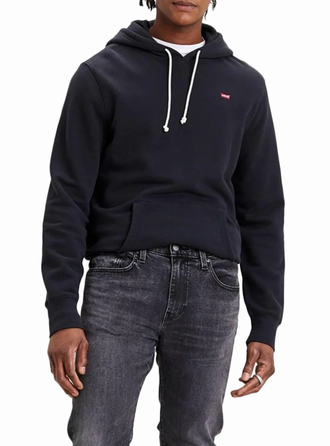 Levi's New Original Sweatshirt Hoodie Mężczyźni, Mineral Black, S