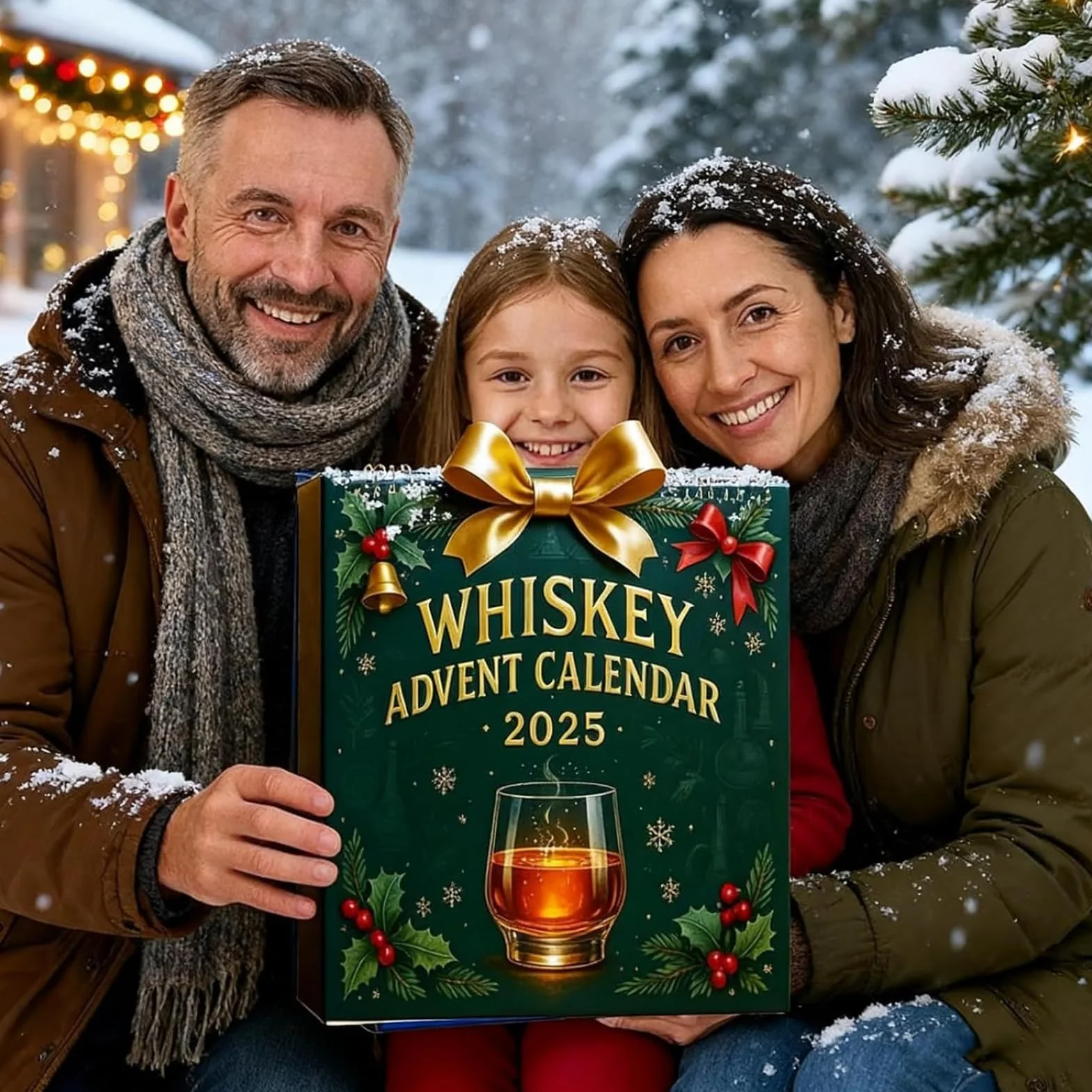 Kalendarz Adwentowy Whisky 24 Ozdoby Bożonarodzeniowy