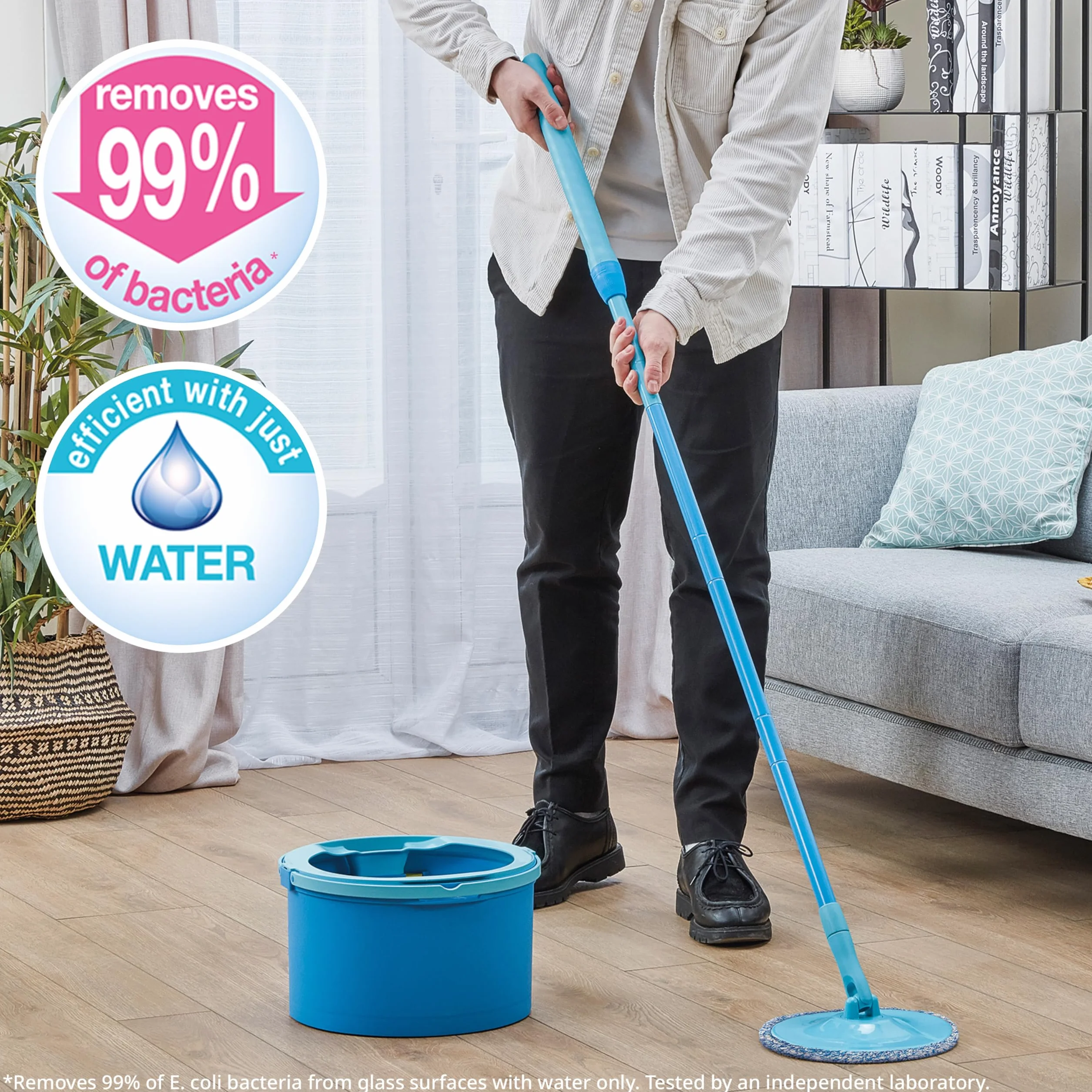 Spontex Aqua Revolution poszewka, zamiennik do zestawu wycieraczek podłogowych, z mikrofibry, 1 sztuka