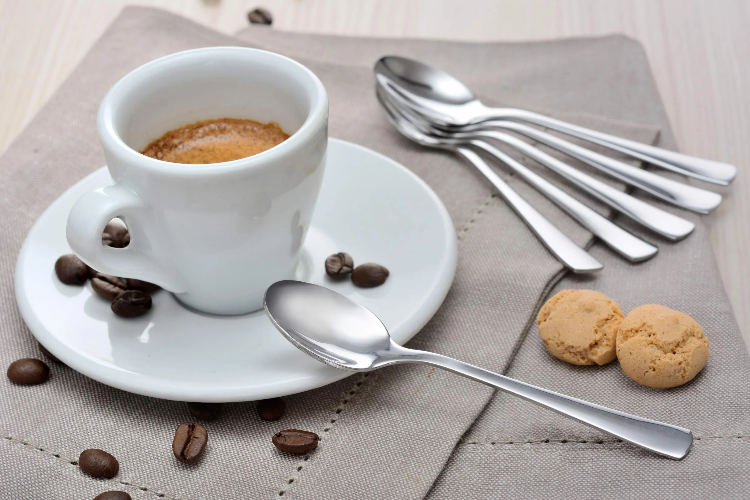 Gräwe Seria Würzburg Łyżeczki Do Espresso Ze Stali Nierdzewnej 6 Sztuk Srebrna