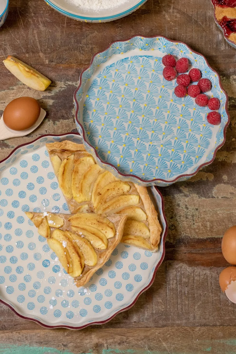 Tranquillo Danie do ciasta z kamionki w stylu retro, 27 cm, formowane, Earthenware, Casual, Retro, Baking Dish, Tart Pan
