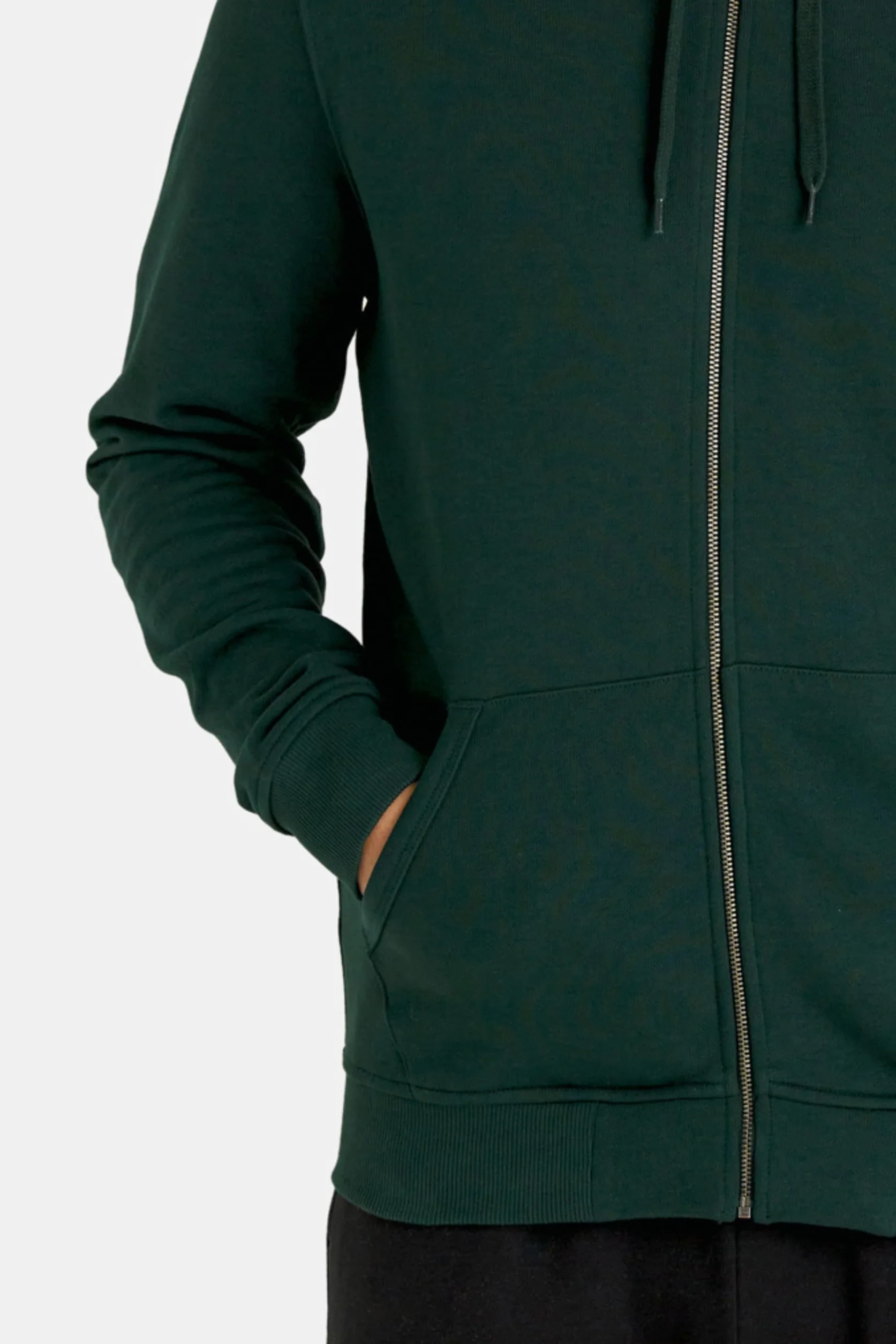 Lyle & Scott Męska bluza z kapturem z zamkiem błyskawicznym, ciemnozielony, XL
